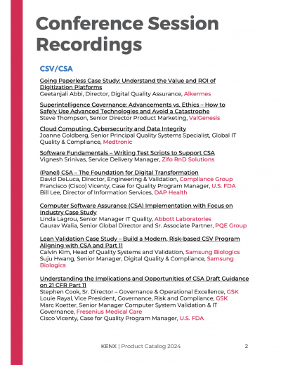Content Catalog sample
